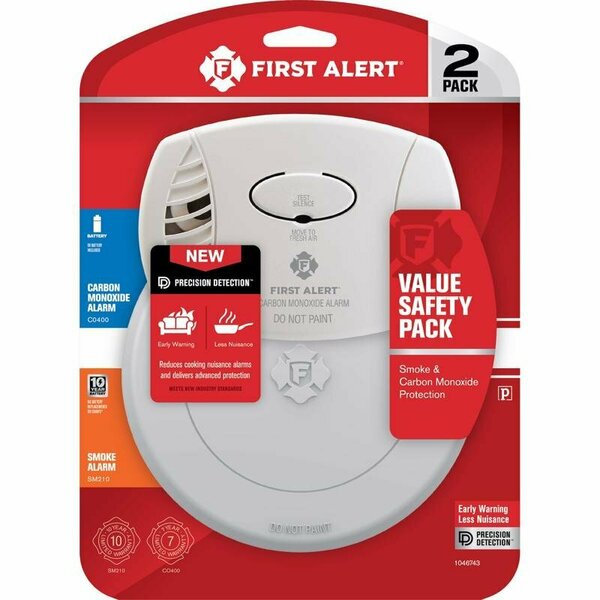 First Alert Battery-Powered Photoelectric Smoke and Carbon Monoxide Combination Pack 1046743